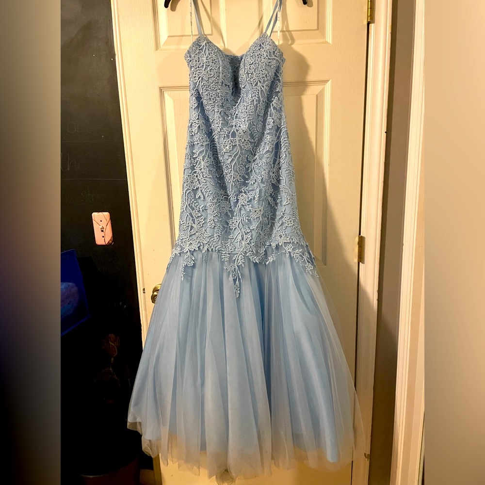 Blue prom dress
